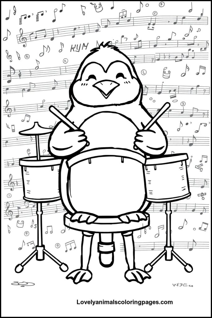 Penguin Coloring Pages