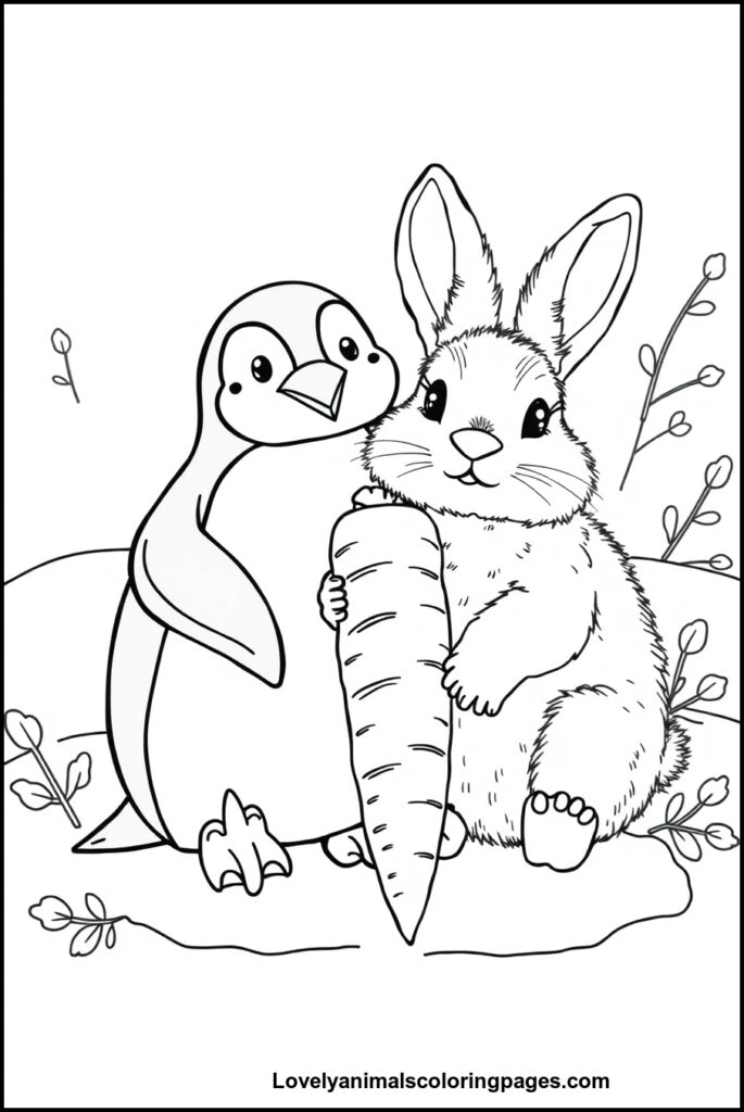 Penguin Coloring Pages