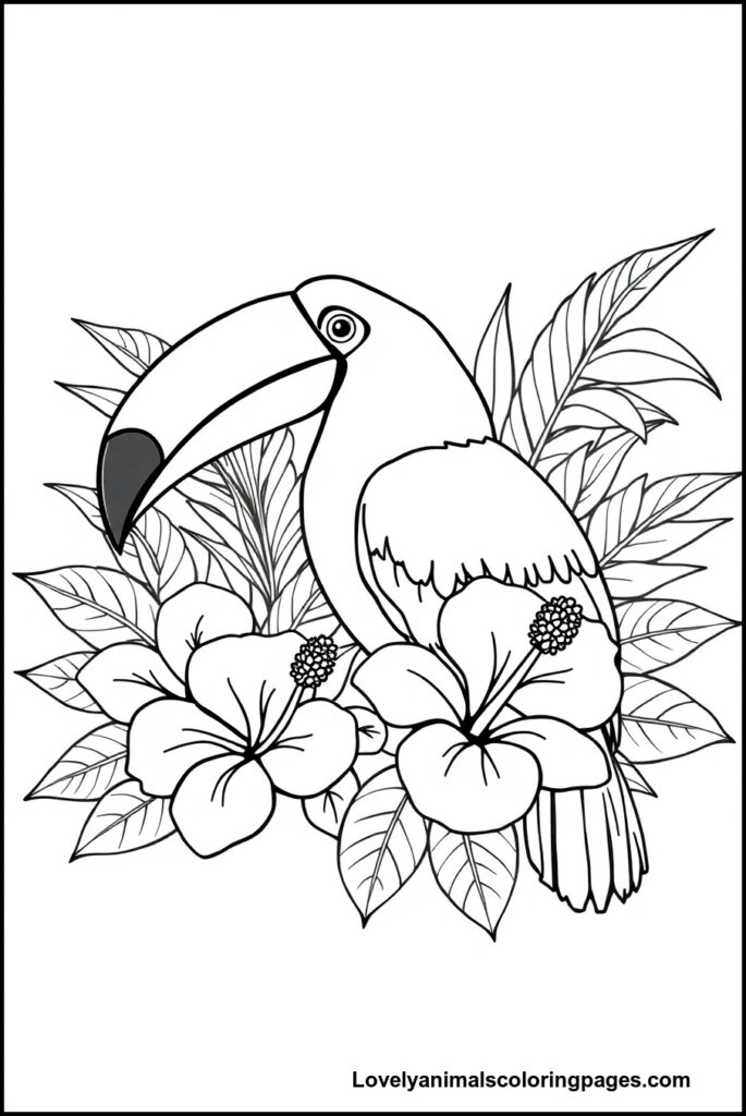 Toucan Coloring Pages