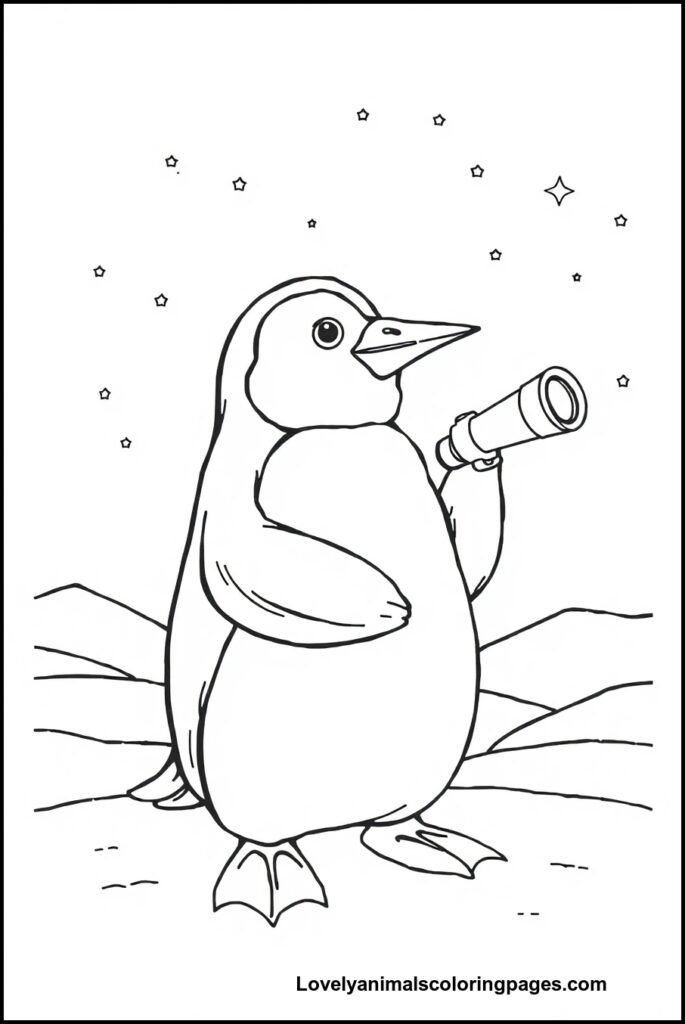 Penguin Coloring Pages