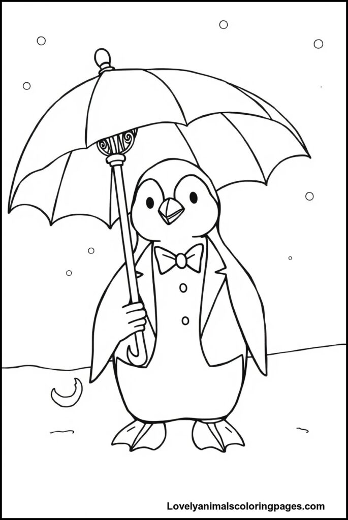 Penguin Coloring Pages
