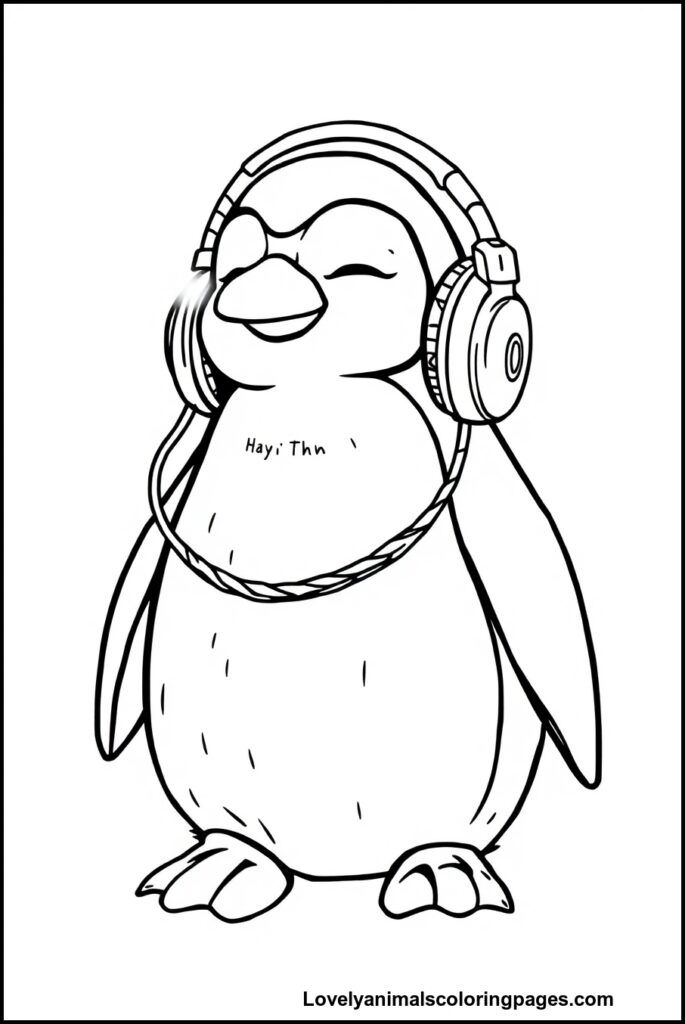 Penguin Coloring Pages