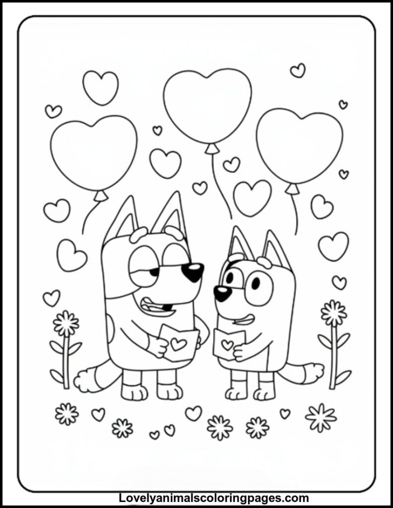 Bluey Coloring Pages