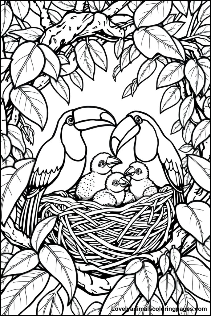 Toucan Coloring Pages