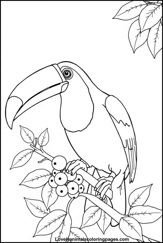 Toucan Coloring Pages