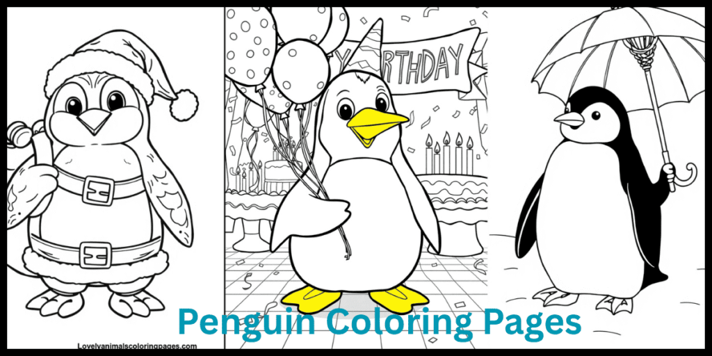 Penguin Coloring Pages
